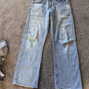 Wrangler Men's Light Blue Relaxed Jeans